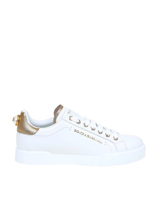 Dolce & Gabbana White Portofino Sneakers