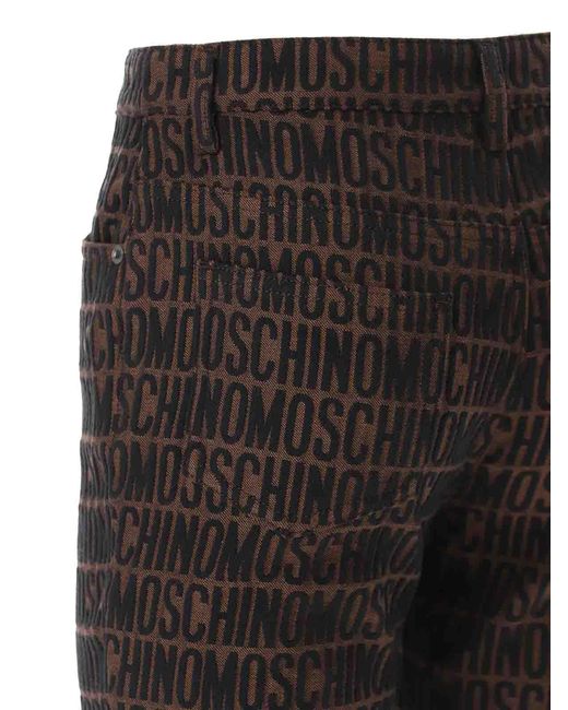 Moschino Gray Logo Pants
