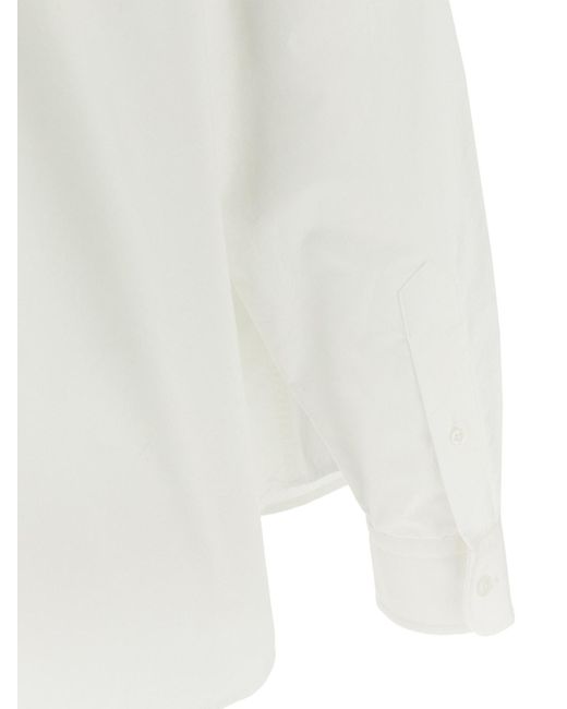 T By Alexander Wang White Oxford Cotton Boyfriend Shirt