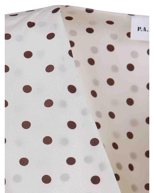 P.A.R.O.S.H. White Sbillo Midi Dress