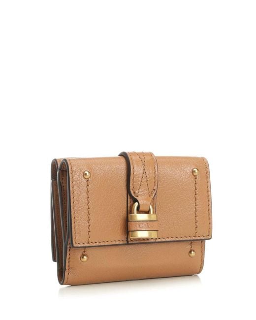Chloé Natural Paddington Mini Trifold Wallet
