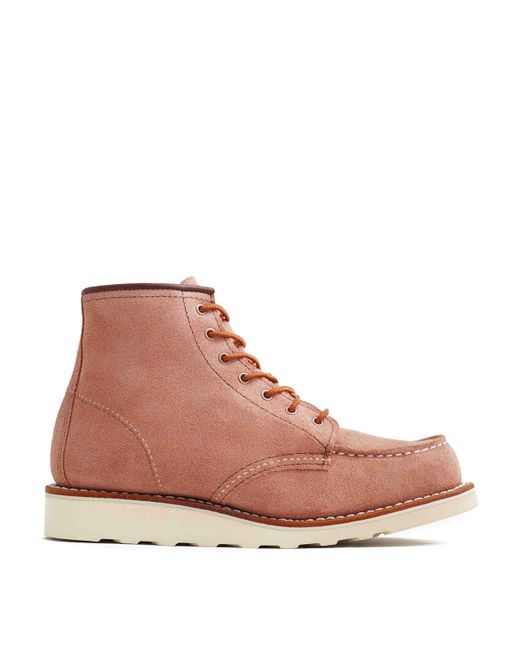 Red Wing Pink Classic Moc Ankle Boot for men