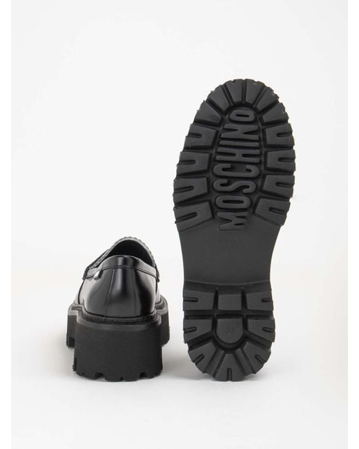 Moschino Black Loafers