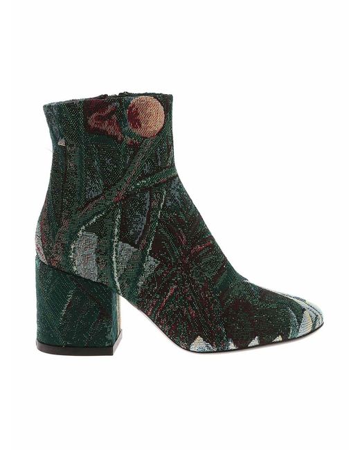 KENZO Green Daria Ankle Boots