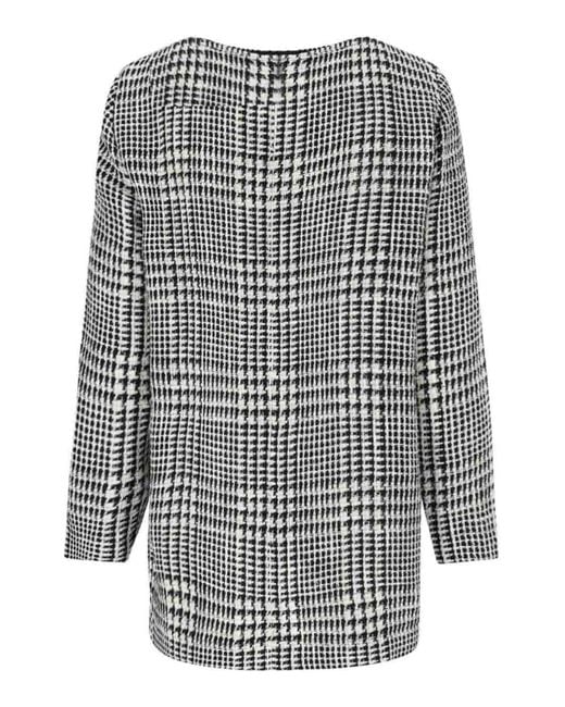 Gianluca Capannolo Gray Midi Pied De Poule Dress