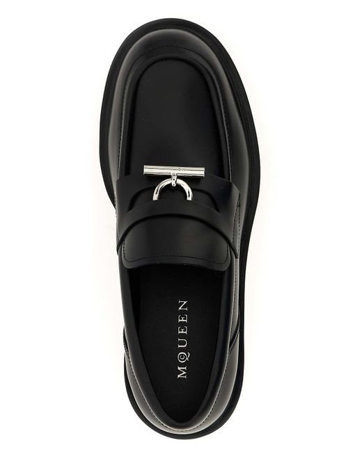 Alexander McQueen Black Parachute Loafers for men