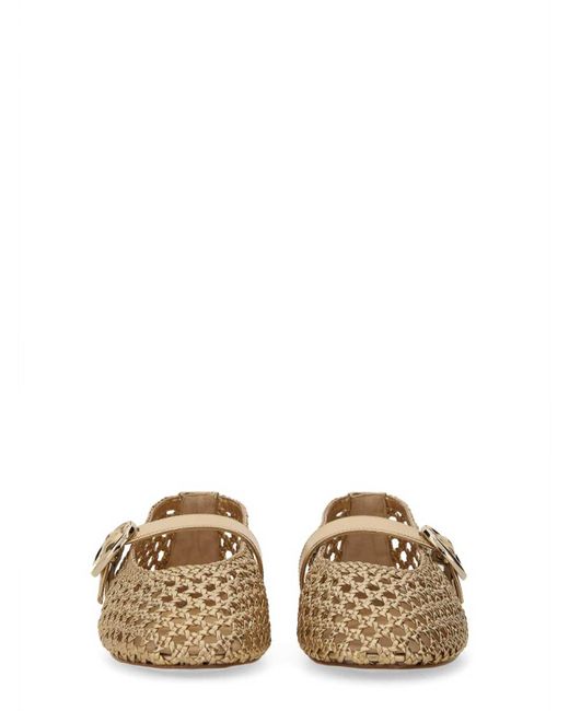 Stuart Weitzman Natural Mary Jane Dancer Thea