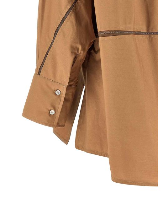 Fabiana Filippi Brown Cotton Blouse