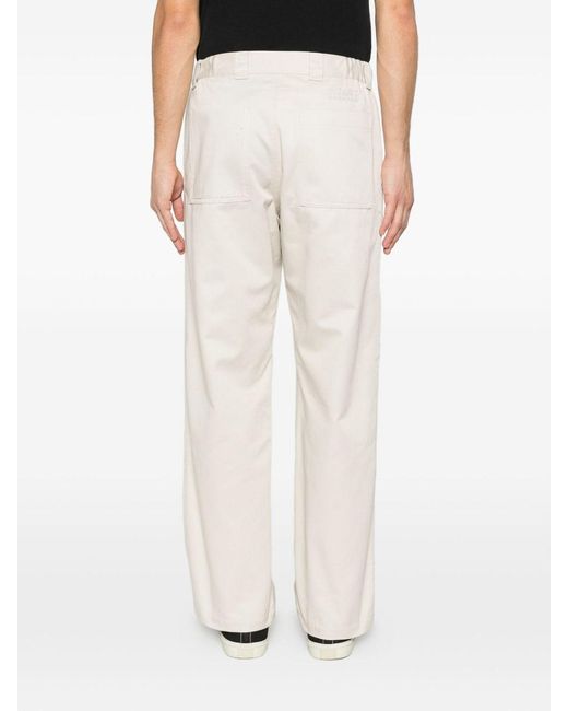 MM6 by Maison Margiela White Flared Pants for men