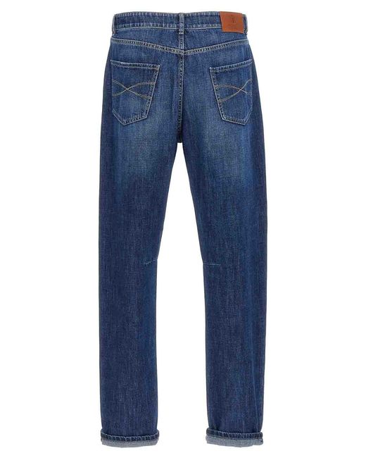 Brunello Cucinelli Blue Denim Jeans for men