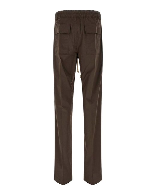 Rick Owens Brown Dietrich Drawstring Pants for men