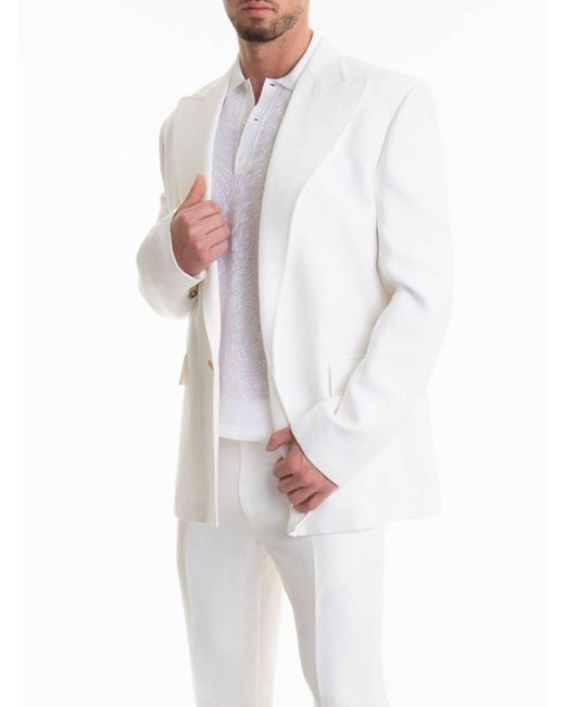 Roberto Cavalli White Jacket for men