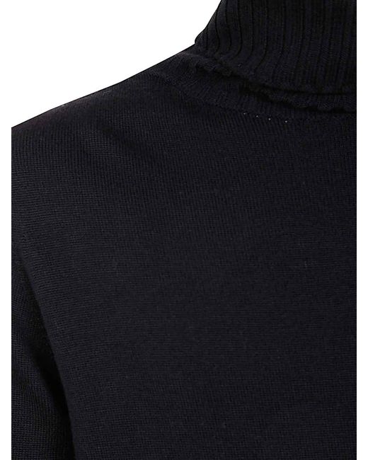 MD75 Blue Turtle Neck Merinos Sweater for men
