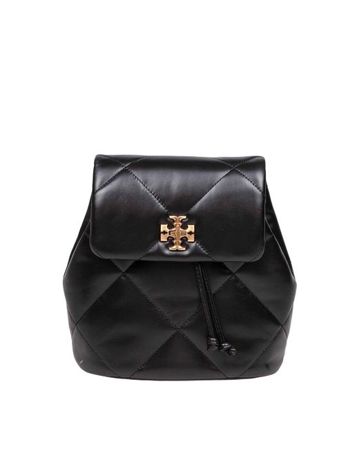 Tory Burch Black Mini Kira Diamond Backpack