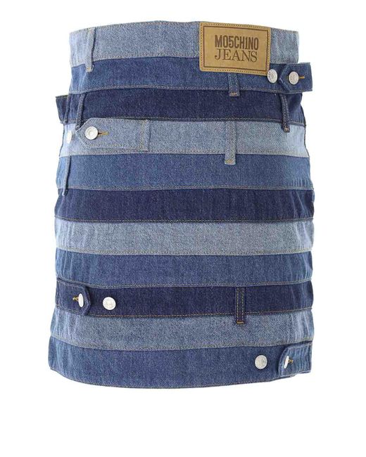 Moschino Blue Denim Skirts