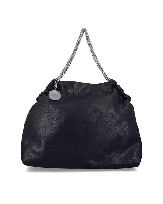 Stella McCartney Blue Falabella Drawstring Tote Bag