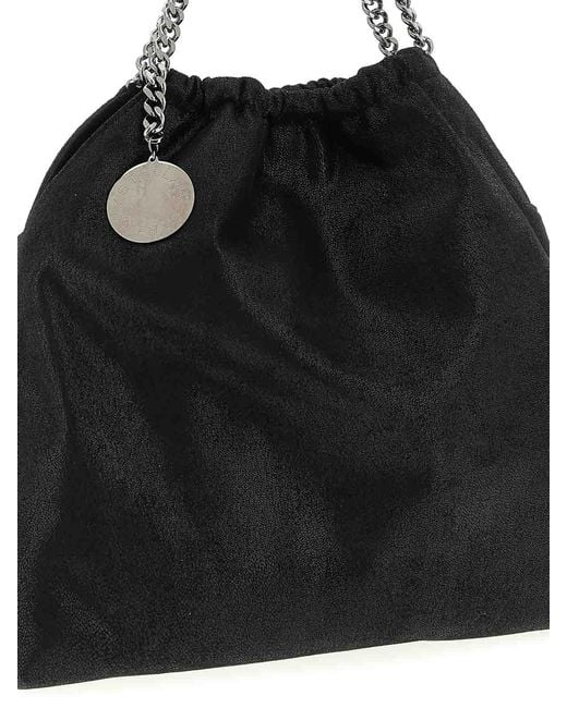 Stella McCartney Black Falabella Drawstring Shoulder Bag
