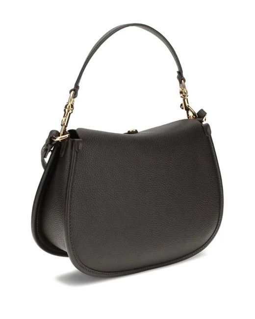 Etro Black Crossbody Pony Medium Bag