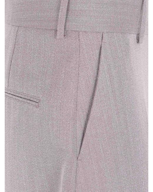 Studio Nicholson Gray Full Length Curved Leg Pant for men