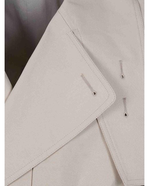 Rick Owens Gray Temple Trench for men