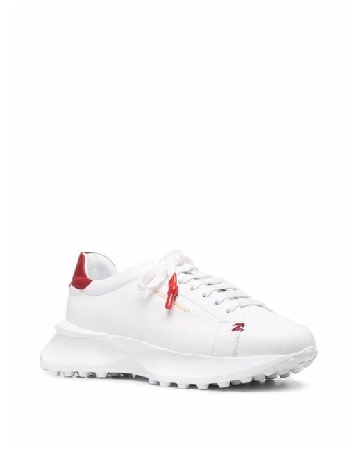 Giuliano Galiano White Logo Sneakers for men