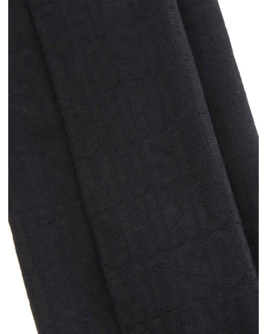 Moschino Black Logo Scarf
