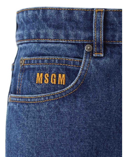 MSGM Blue Msgm Jeans for men