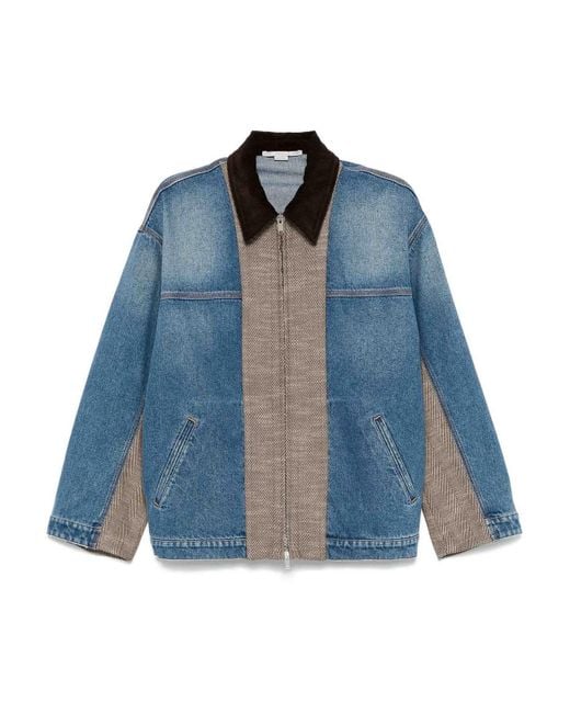 Stella McCartney Blue Tweed Denim Jacket