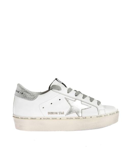 Golden Goose Deluxe Brand White Hi Star Sneaker For