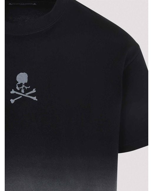 MASTERMIND WORLD Black Faded T-Shirt for men