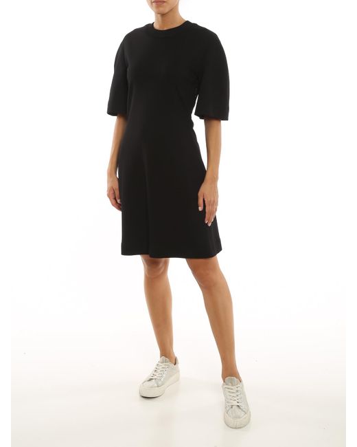 Alexander McQueen Black Stretch Viscose Dress