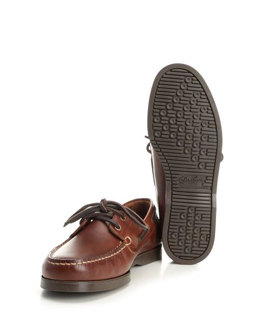Paraboot Brown Leather Loafers for men