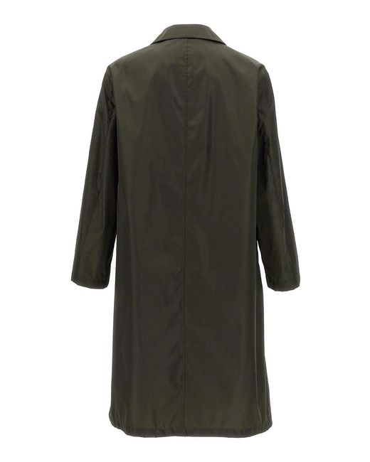 Jil Sander Gray Single-Breasted Trench Coat for men