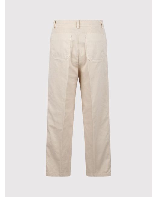 N°21 Natural Cropped Straight Leg Trousers