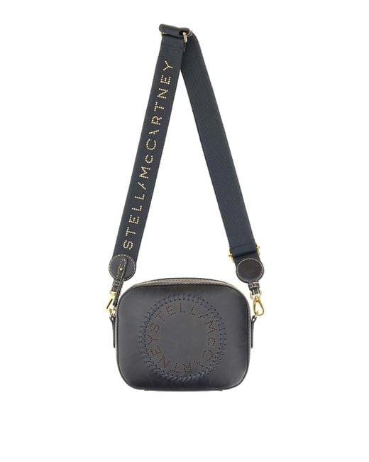 Stella McCartney Black Mini Camera Bag With Logo