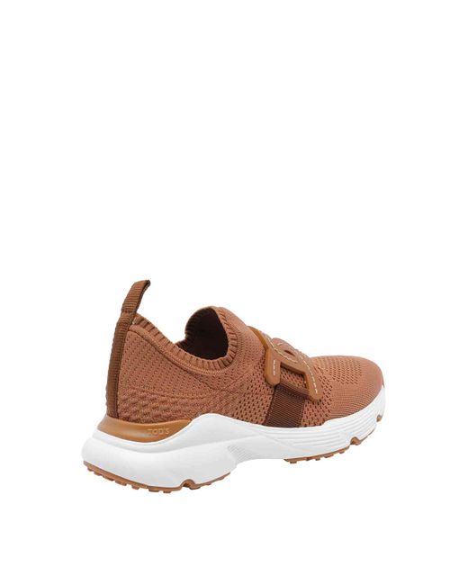 Tod's Brown Kate Sneakers Technic Tissue