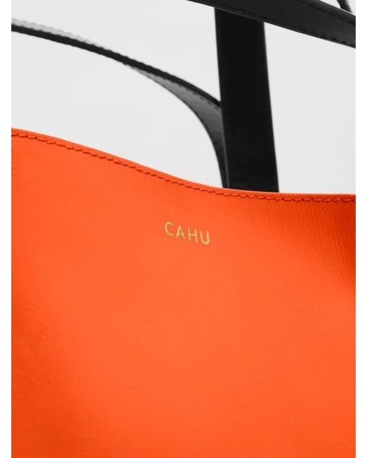 CAHU Orange Tote Bag