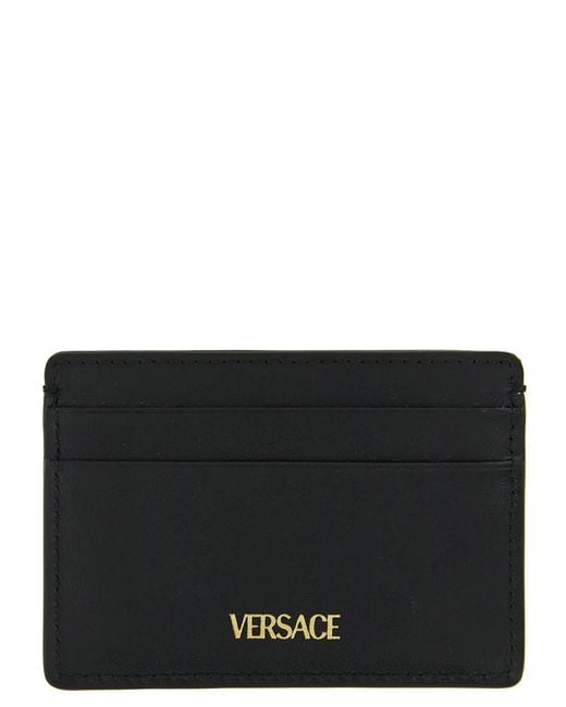 Versace Black Card Holder for men