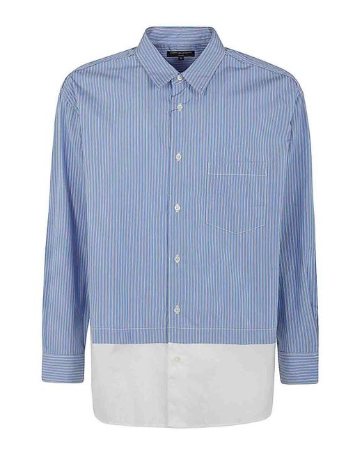 Comme Des Garcons Hommes Plus Blue Striped Shirt for men