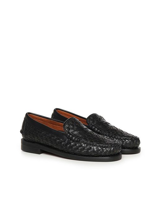 Sebago Black Otis Leather Loafers