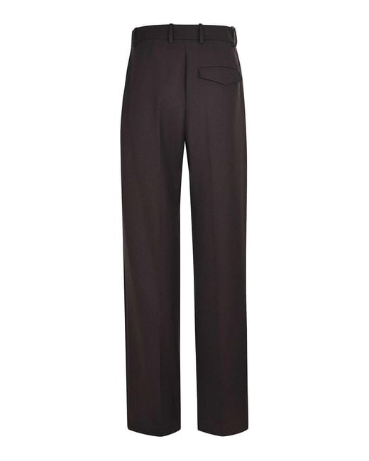Alysi Black Pants Made Of A Wool Blend
