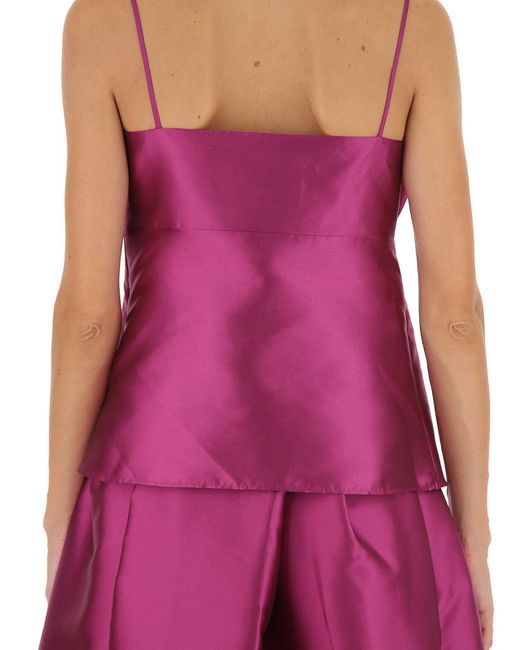 Alberta Ferretti Purple Sleeveless Tops