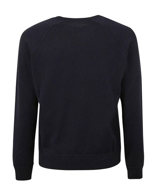 Malo Blue Cashmere Crewneck Sweater for men