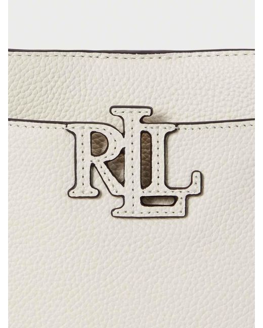 Ralph Lauren White Cmryn Sm Crs-Crossbody-Small-Pebbled Lthr/Web