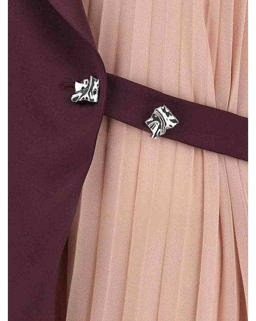 Pinko Purple 2-in-1 'noce' Dress