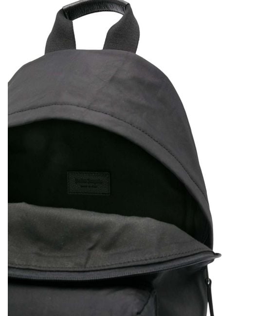 Palm Angels Black Logo-debossed Zipped Backpack for men