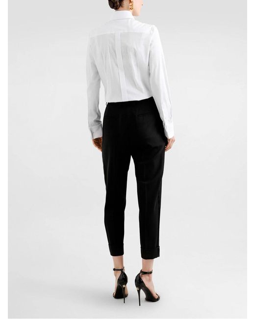 Dolce & Gabbana White Tuxedo Shirt