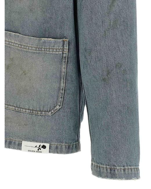 Golden Goose Deluxe Brand Gray Mackenzie Denim Jacket for men