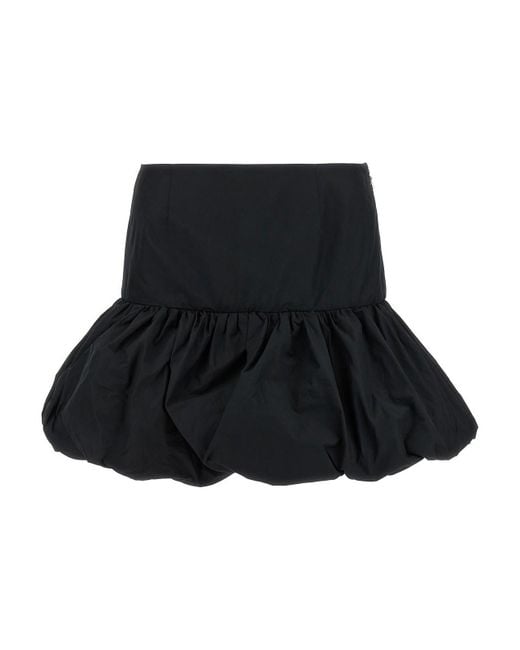 ROTATE BIRGER CHRISTENSEN Black Mini Balloon Skirt