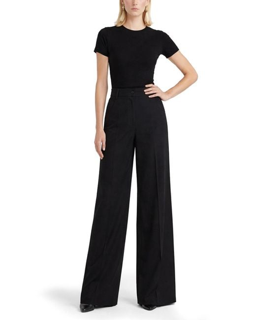 Theory Black Wool Tailored Pants